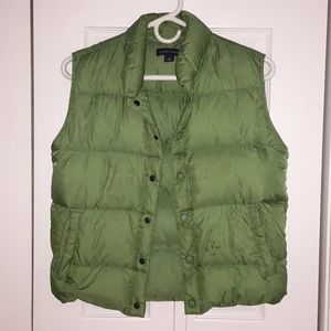 Green puffy vest